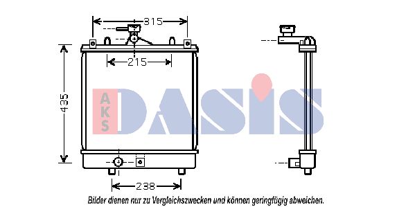 AKS DASIS Radiators, Motora dzesēšanas sistēma 322007N